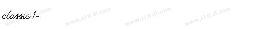 classic 1字体转换
